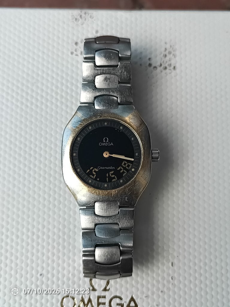 1996 Omega Seamaster Polaris multifunction complete set, Overige materialen, Gebruikt, Polshorloge, Overige materialen