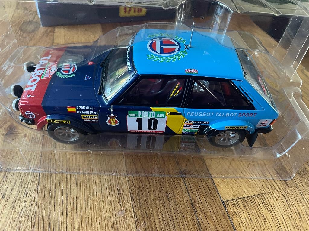 Peugeot Talbot Lotus rally, Hobby en Vrije tijd, Modelauto's | 1:18, Nieuw, Auto, Overige merken, Ophalen of Verzenden