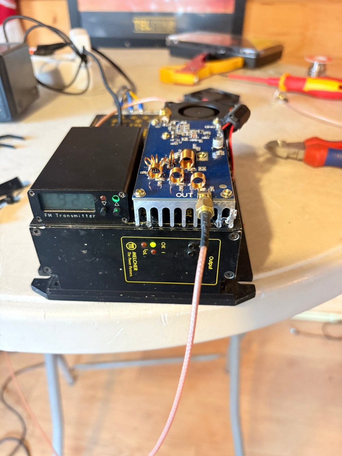 20W FM zender Breedband Stereo, Ophalen of Verzenden, Zo goed als nieuw, Zender