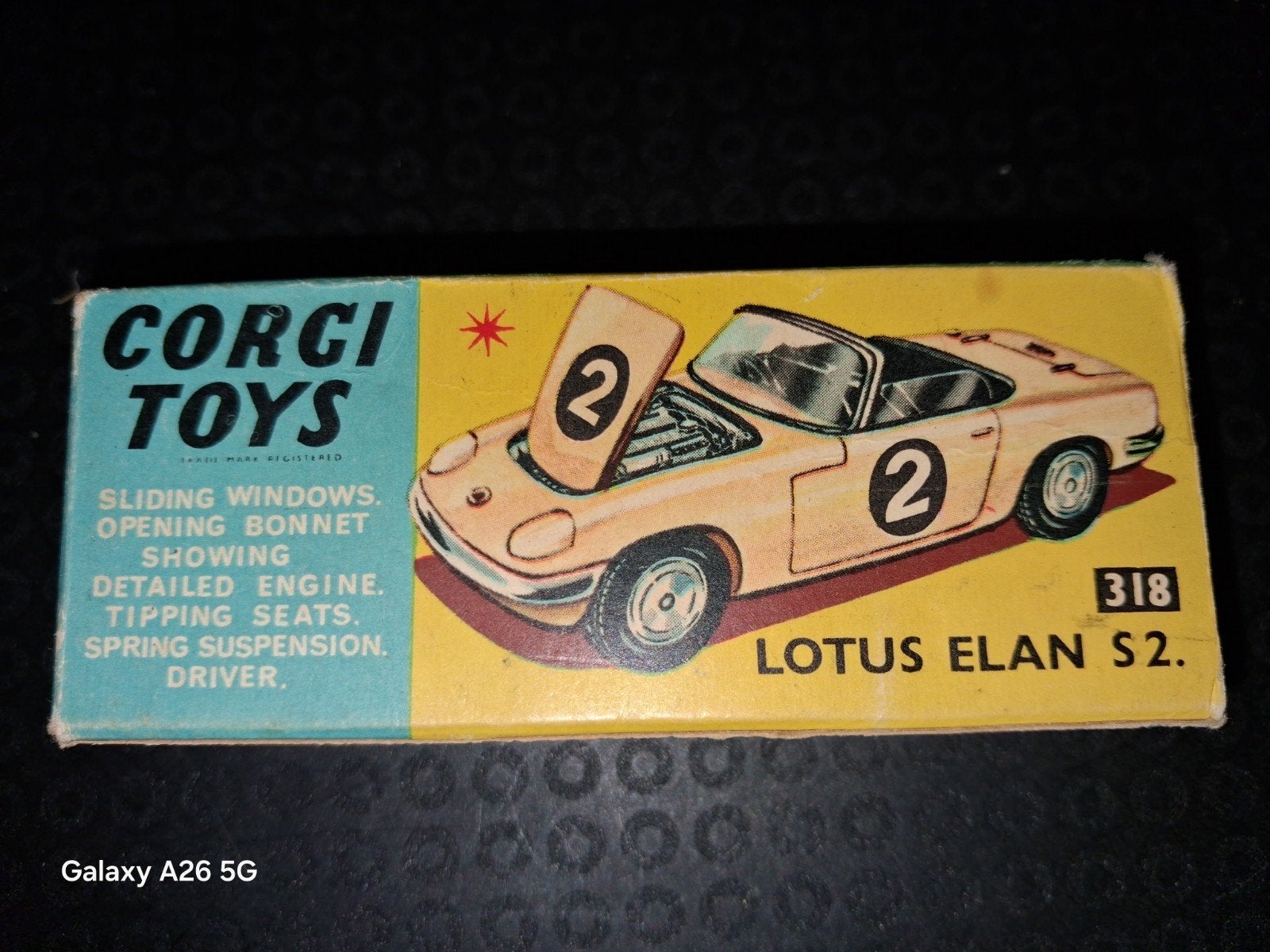 Leeg Corgi Toys doosje Lotus Elan S2 - Vintage, Ophalen of Verzenden, Gebruikt