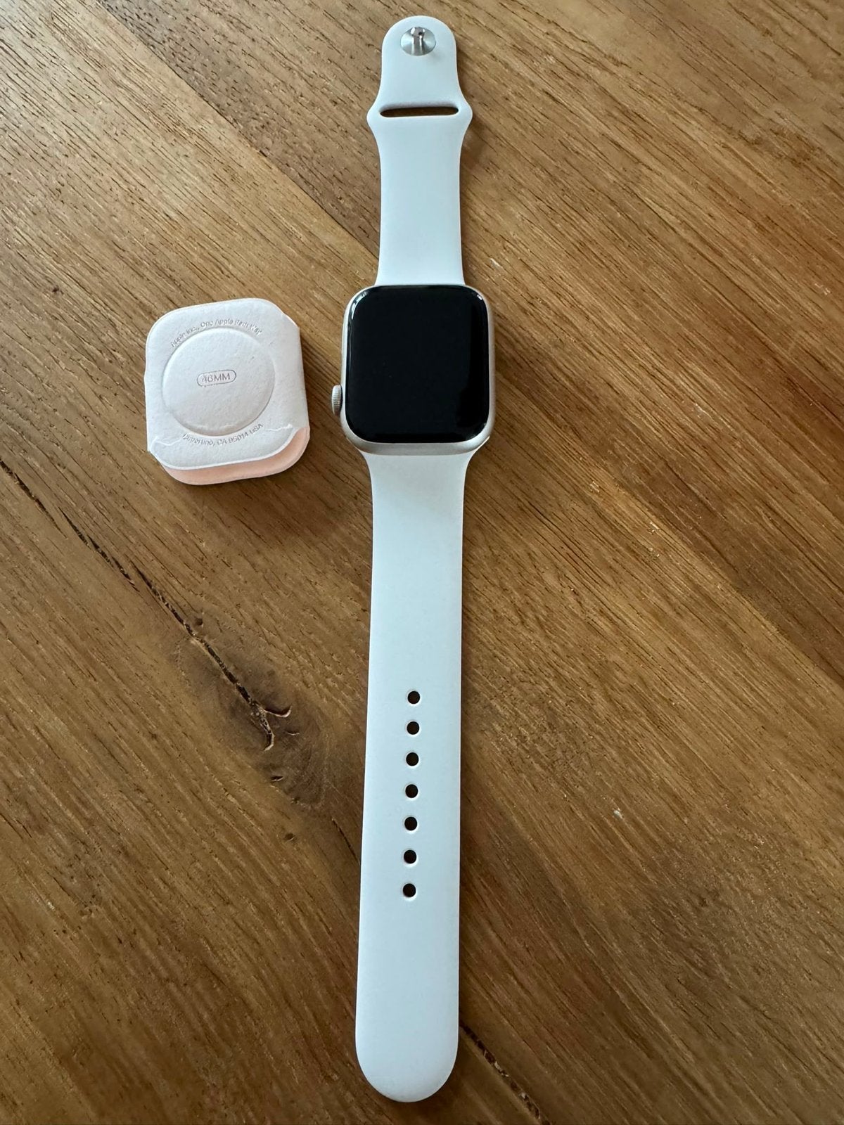 Apple Watch Series 7 - Zo goed als nieuw, Sieraden, Tassen en Uiterlijk, Smartwatches, Ophalen, Afstand, Wit, IOS