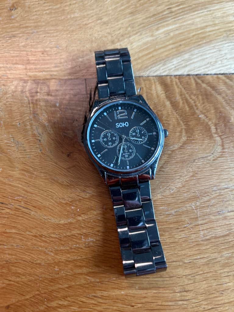 Soho Herenhorloge - Stijlvol en Tijdloos, Gebruikt, Staal, Polshorloge, Ophalen