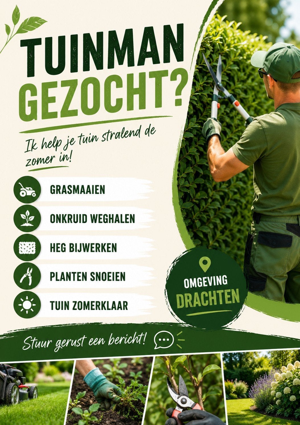 Tuinhulp gezocht?, Diensten en Vakmensen, Tuinmannen en Stratenmakers
