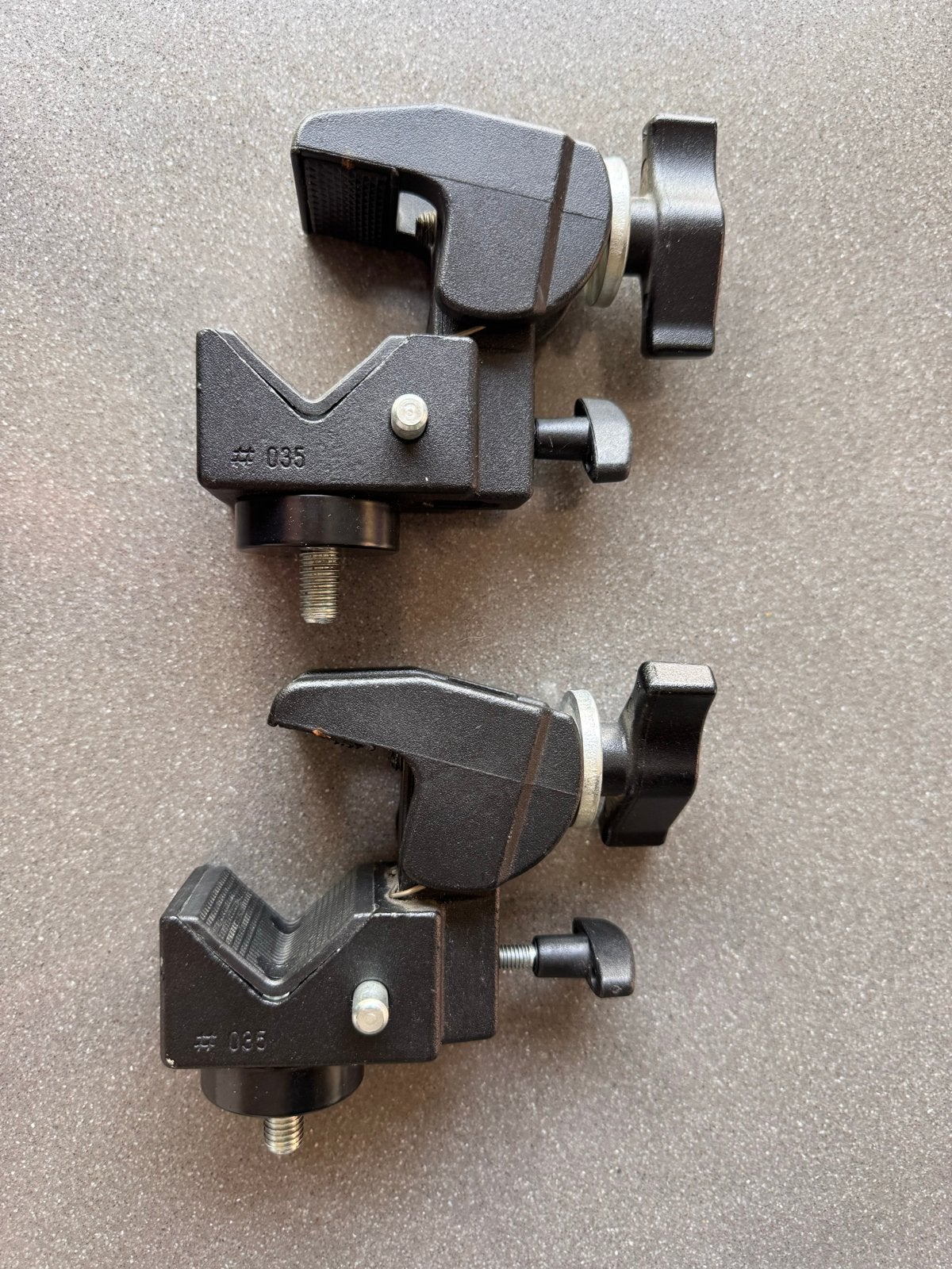 Manfrotto Super Clamp 035 (2 stuks), Manfrotto, Overige typen, Ophalen of Verzenden, Gebruikt