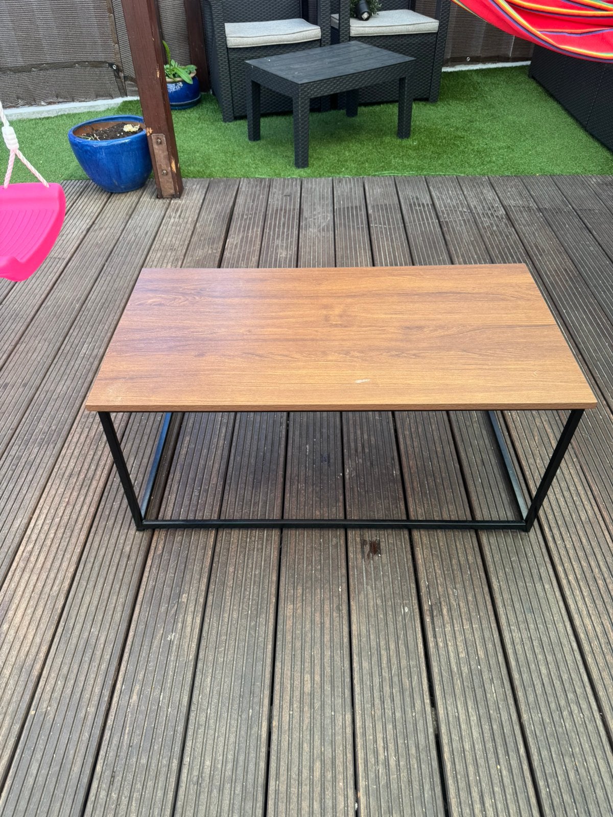 Tafel 90x 48 cm. 40 cm hoog, Huis en Inrichting, Ophalen of Verzenden, Zo goed als nieuw, Rechthoekig, Minder dan 50 cm