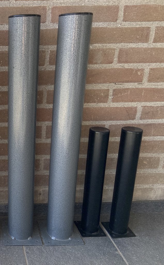 Tafelpoten metaal zwart en grijs, Ophalen, Minder dan 50 cm, Gebruikt, 50 tot 100 cm