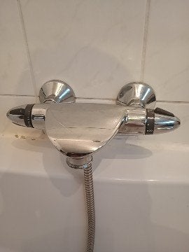Bad-douche thermostaat kraan, Ophalen of Verzenden, Gebruikt, Chroom, Bad