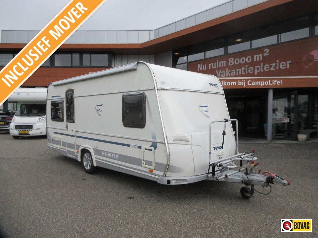 Fendt Topas 510 MET ISABELLA VOORTENT, Caravans en Kamperen, Rondzit, Lengtebed, Tot en met 4, 1000 - 1250 kg