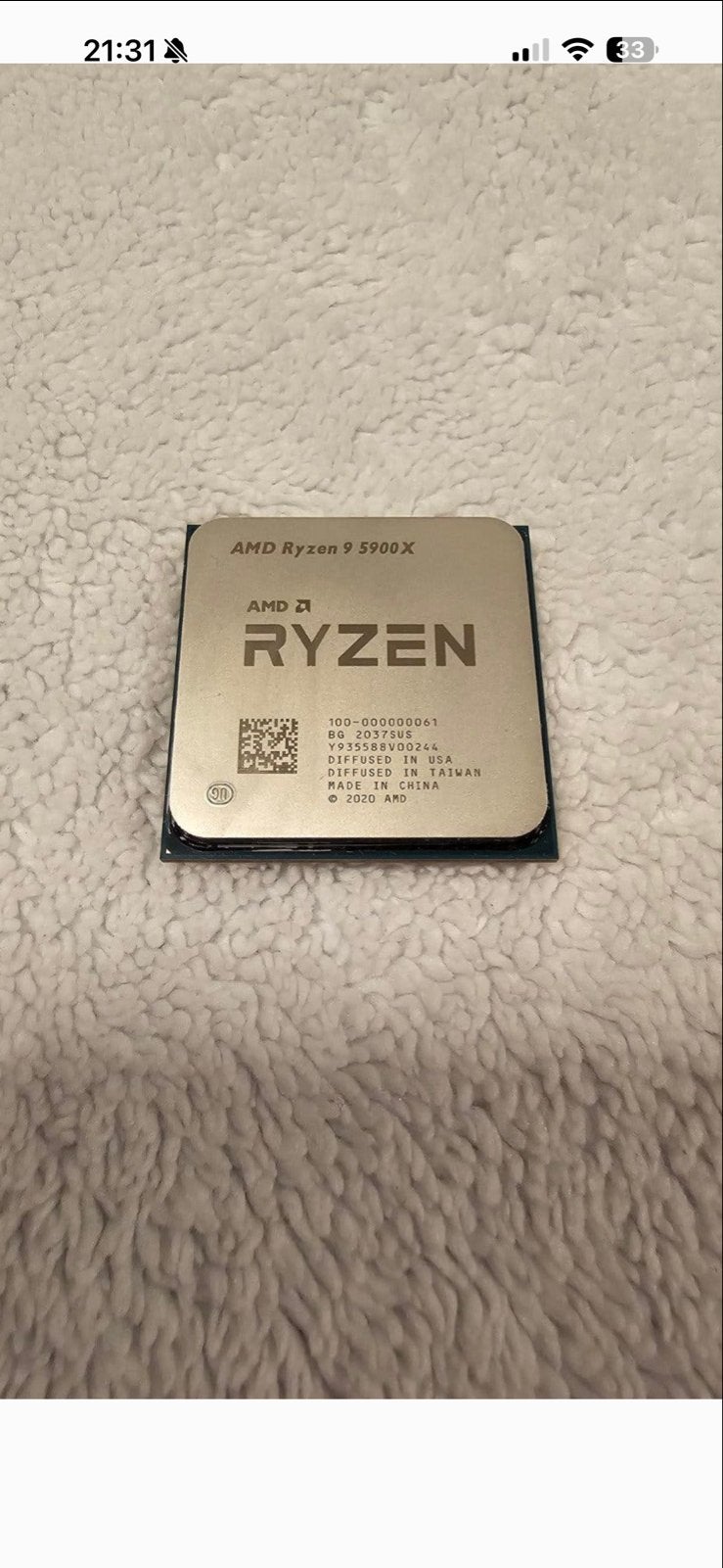 X570 auros elite, Ryzen 9 5900x en 2x8GB ram, Ophalen, Zo goed als nieuw, 12-core, 3 tot 4 Ghz