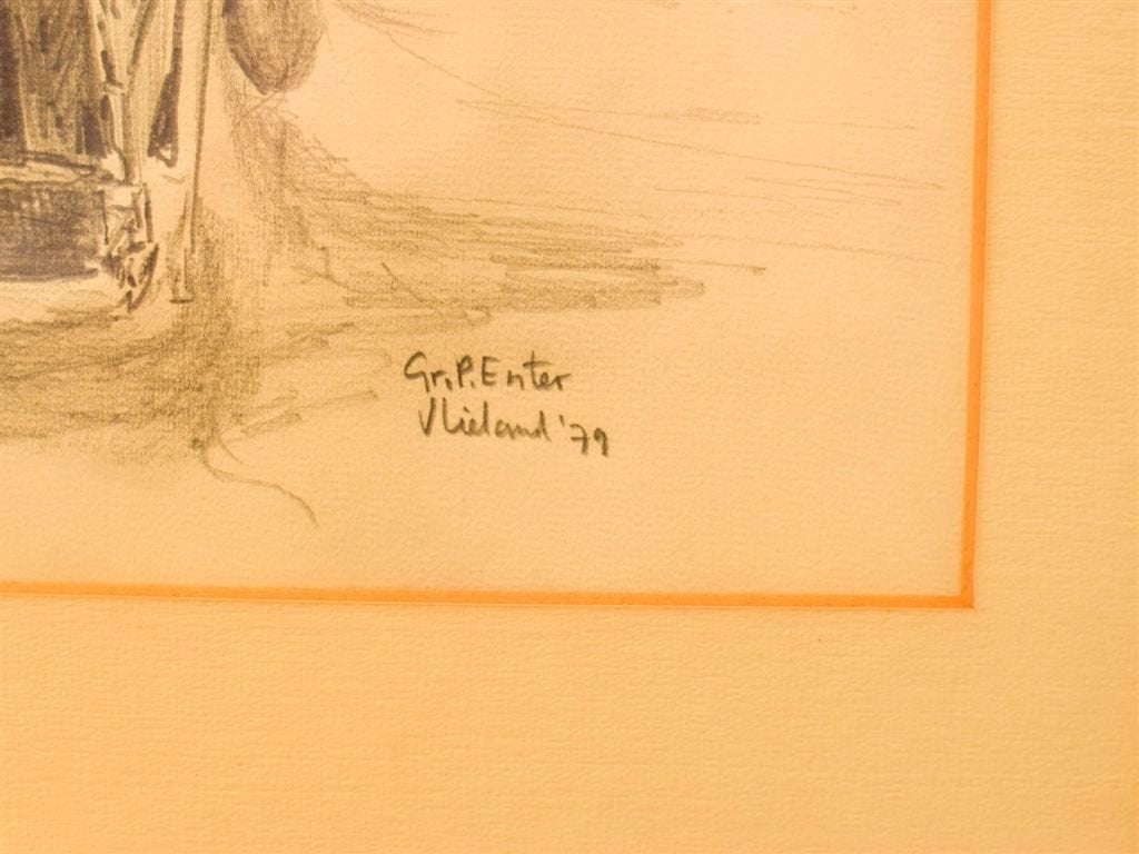 Ingelijste prent/tekening 51971, Ophalen of Verzenden, Voor 1940, Gebruikt, Overige onderwerpen