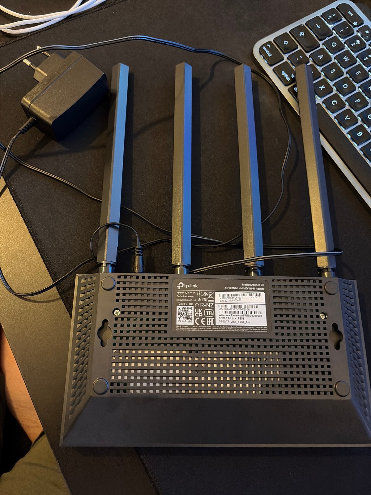 TP-Link Archer C6 AC1200 MU-MIMO Gigabit Router, Ophalen, Zo goed als nieuw, Router
