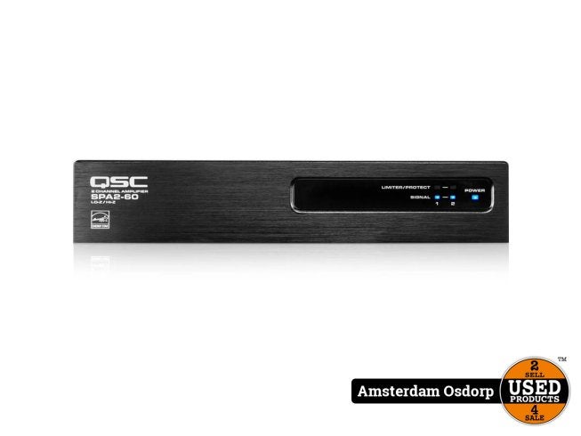 QSC SPA2-60 Amplifier - 120 W RMS - 2 Channel - Black, Flex Ltd., Nieuw, https://flex.com/contact-us, Nobelstraat 10, 5807 GA Oostrum LB, Limburg, Nederland