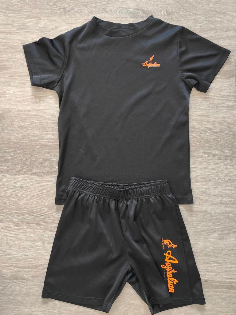 Australian Sportset Zwart maat 122/128, Jongen of Meisje, Australian, Ophalen of Verzenden, Zo goed als nieuw