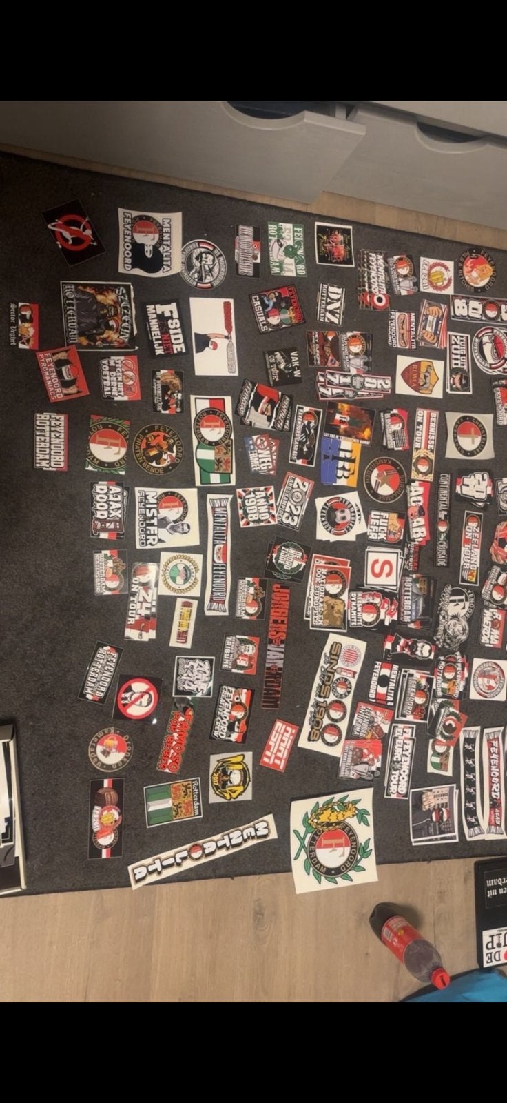 Collectie feyenoord stickers, Verzenden, Zo goed als nieuw, Meerdere stickers