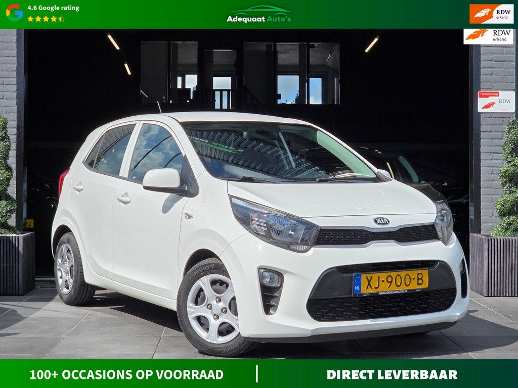 Kia Picanto 1.0 CVVT BTW AUTO|Airco|El Pakket|NAP|APK|5 DR, Voorwielaandrijving, Stof, Gebruikt, Met garantie (alle)