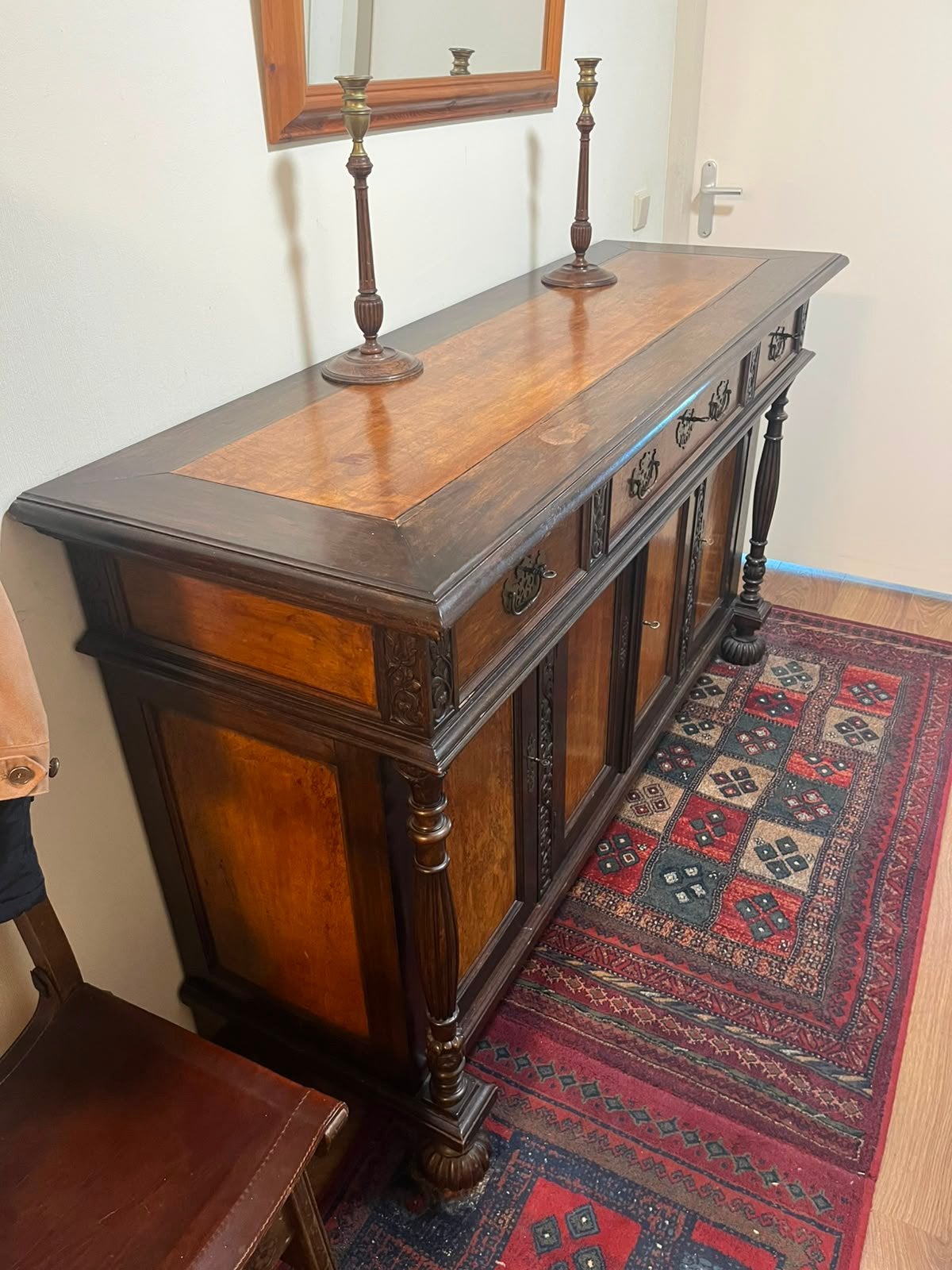 Antieke 19e eeuwse Nederlands-Indisch Hardhout Dressoir kast, Ophalen