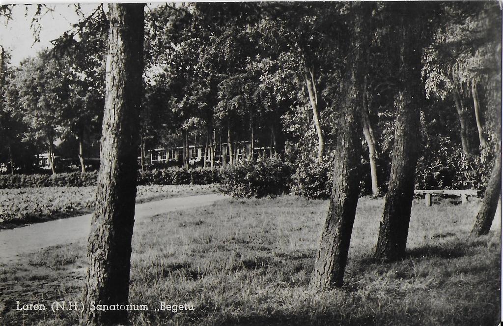 Q2501 oude gelopen ansichtkaart laren sanatorium begetu, Ophalen of Verzenden, 1960 tot 1980, Gelopen, Noord-Holland