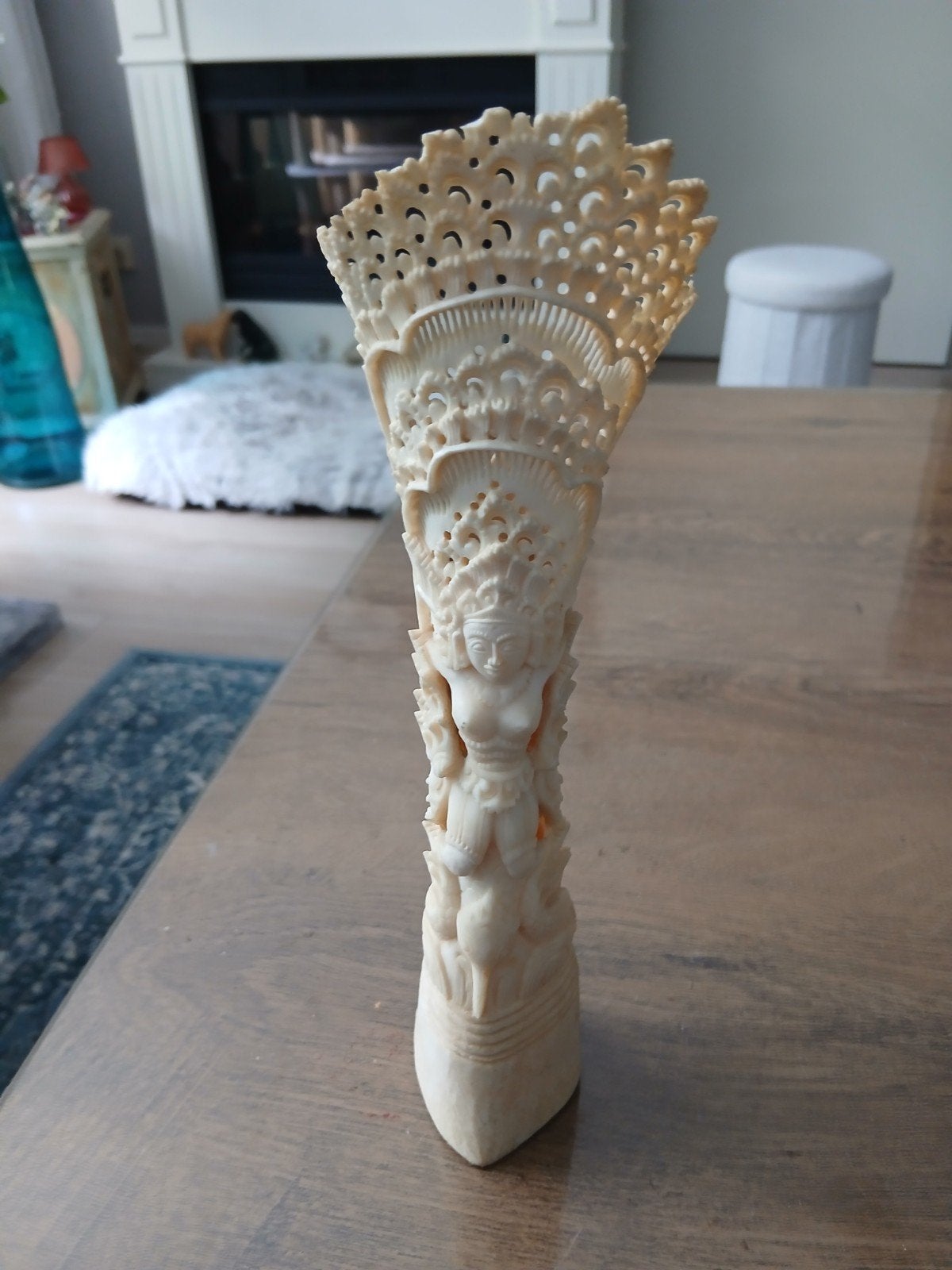 Balinees beensnijwerk - 20/25 cm hoog, Ophalen, Houtsnijwerk, Natuurlijk materiaal, Handgemaakt