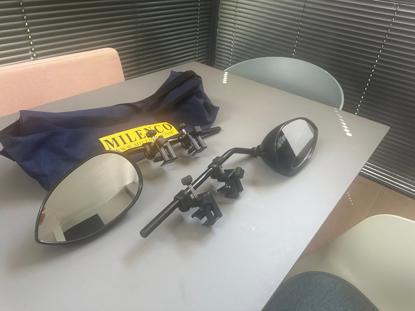 Milenco Platinium aero spiegels, Ophalen of Verzenden, Gebruikt