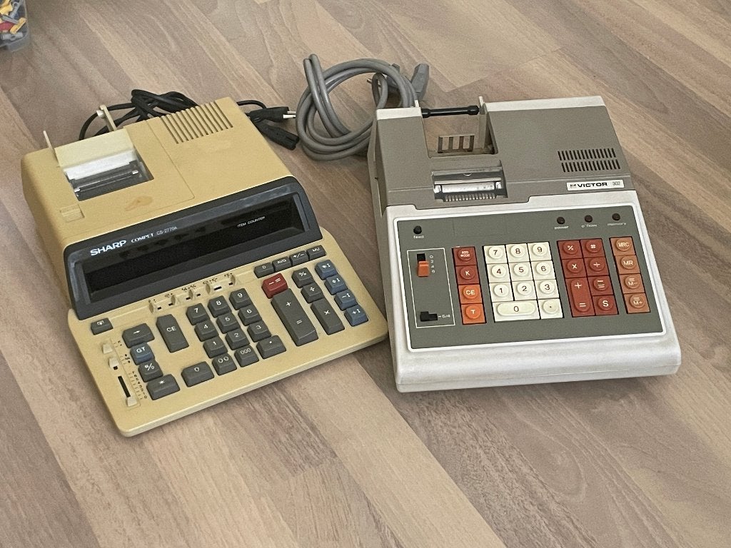 2x Vintage comptometers/ rekenmachines (Victor en Sharp), Ophalen of Verzenden