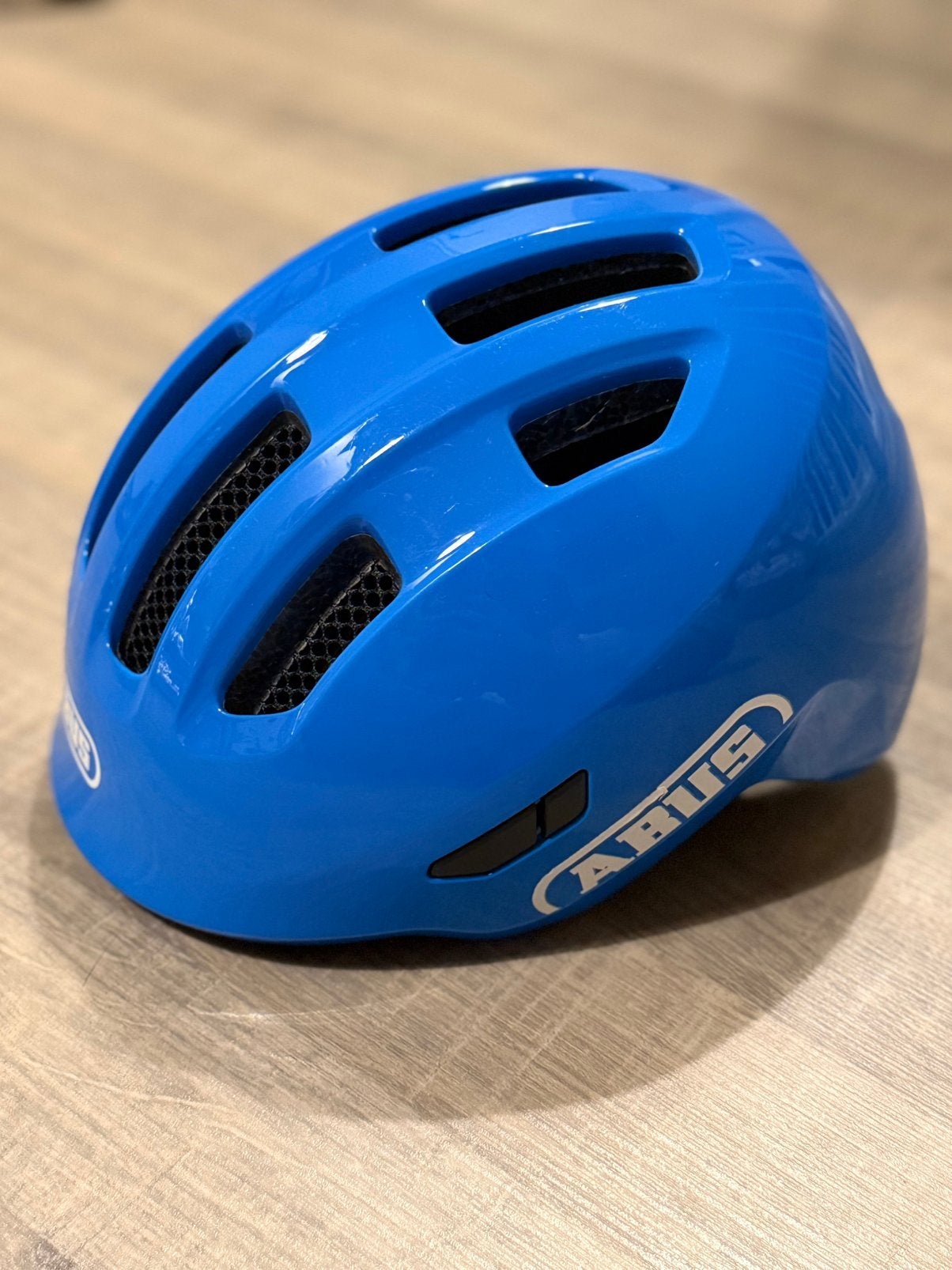 Abus Smiley 3.0 fietshelm kind blauw, Ophalen of Verzenden, Zo goed als nieuw, Overige maten, Jongen of Meisje