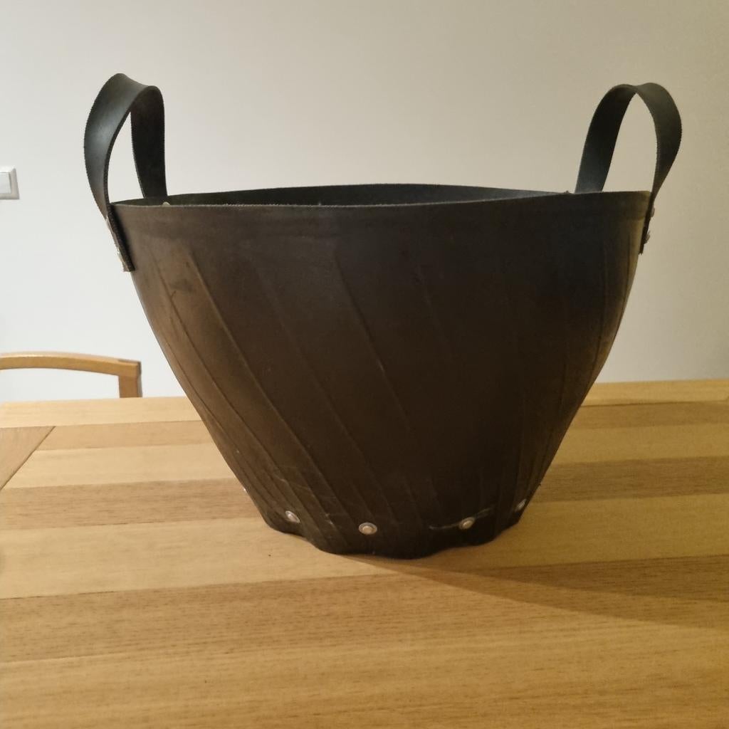 Decoratieve rubberen mand voor opslag, Overige materialen, Gebruikt, Mand, Ophalen of Verzenden