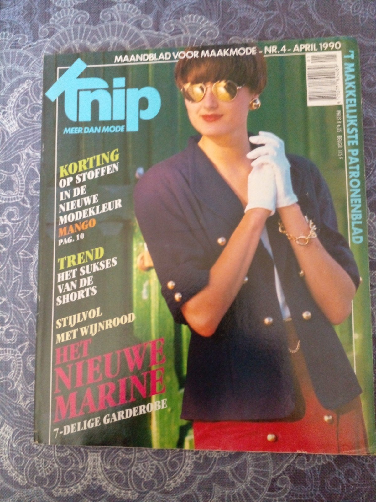 Knip Mode Maandblad April 1990 - Het Nieuwe Marine, Verzenden, Gelezen, Damesbladen
