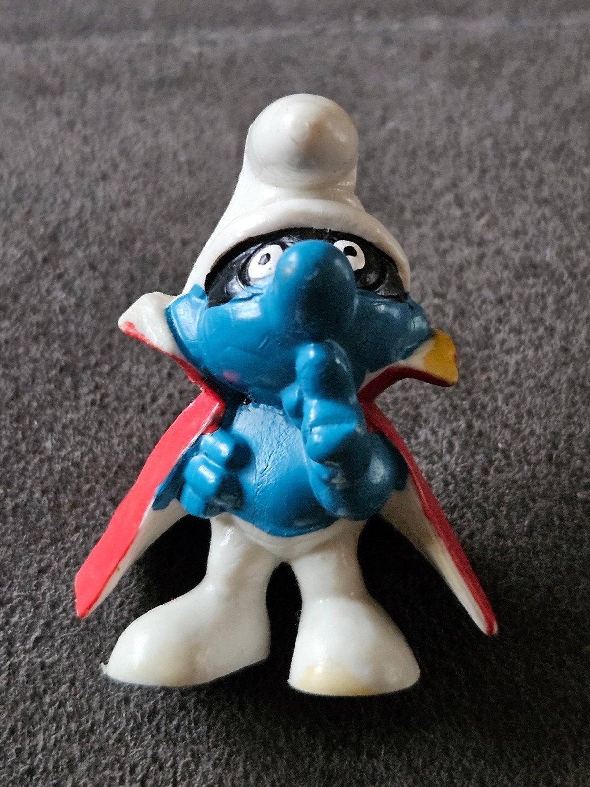 Vintage Spion Smurf (Samenzweerder Smurf) - Schleich Peyo, Ophalen of Verzenden, Gebruikt