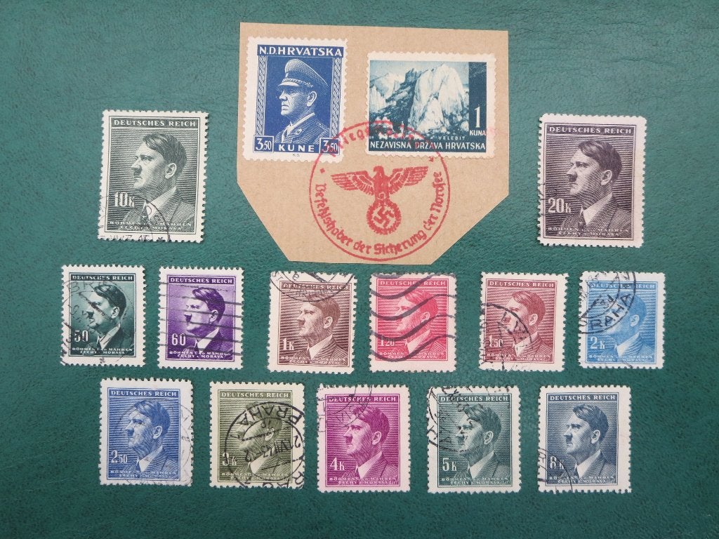 Duitse Rijk Kroatie + Bezet Tsjechie, Ophalen of Verzenden, Duitse Keizerrijk, Gestempeld