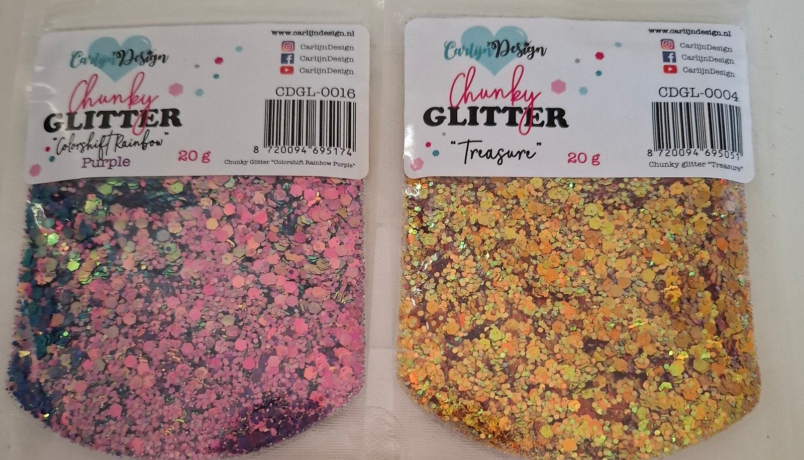 12 x Chunky Glitter van Carlijn Design, Ophalen of Verzenden, Nieuw, Knutselmateriaal