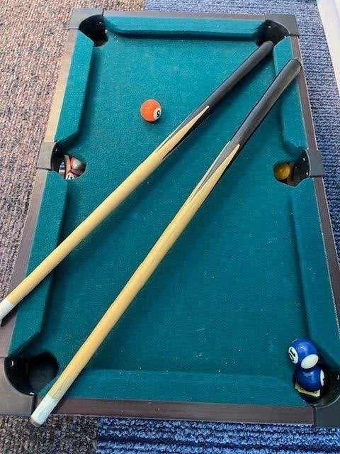 Mini Pool Pooltafel 50x30cm, Ophalen of Verzenden, Gebruikt, Pooltafel