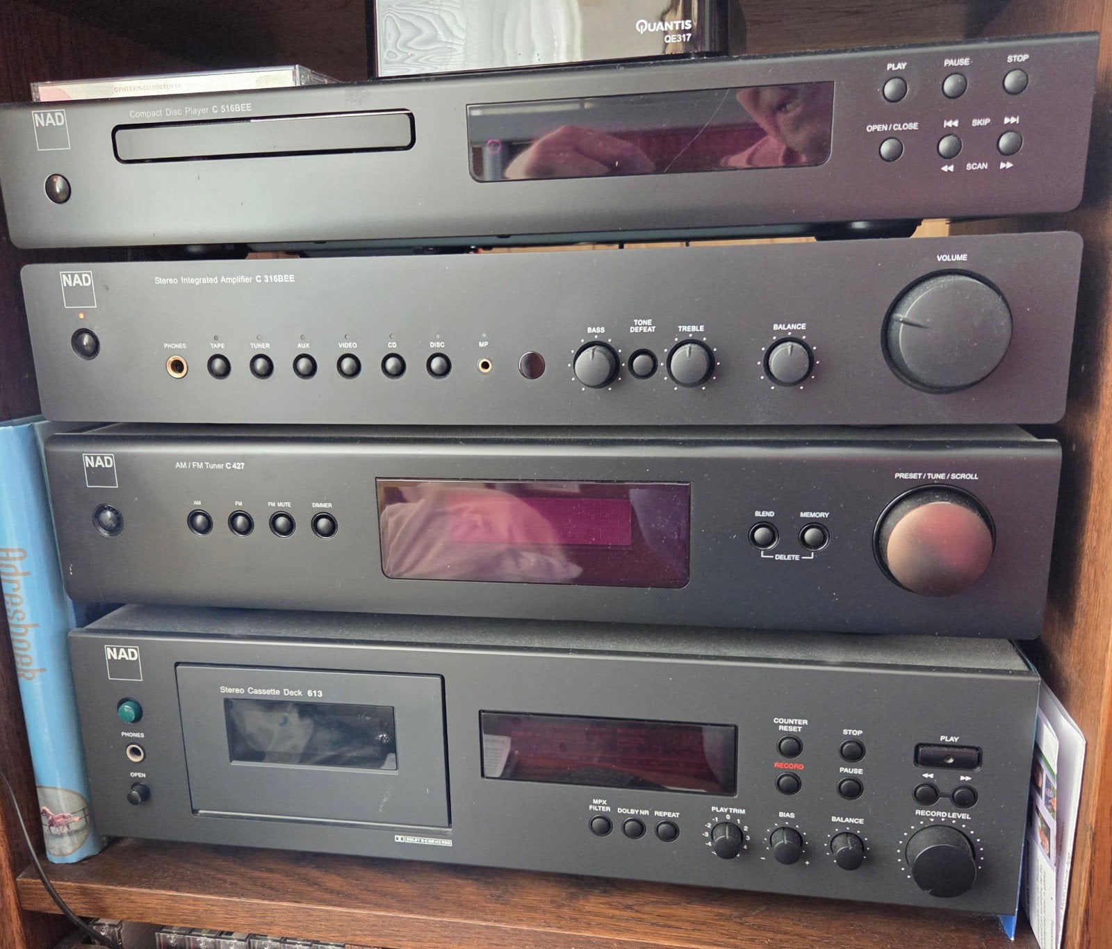 NAD stereo set, inclusief handleidingen  en afstandsbedienin, Ophalen, Cassettedeck, Overige merken