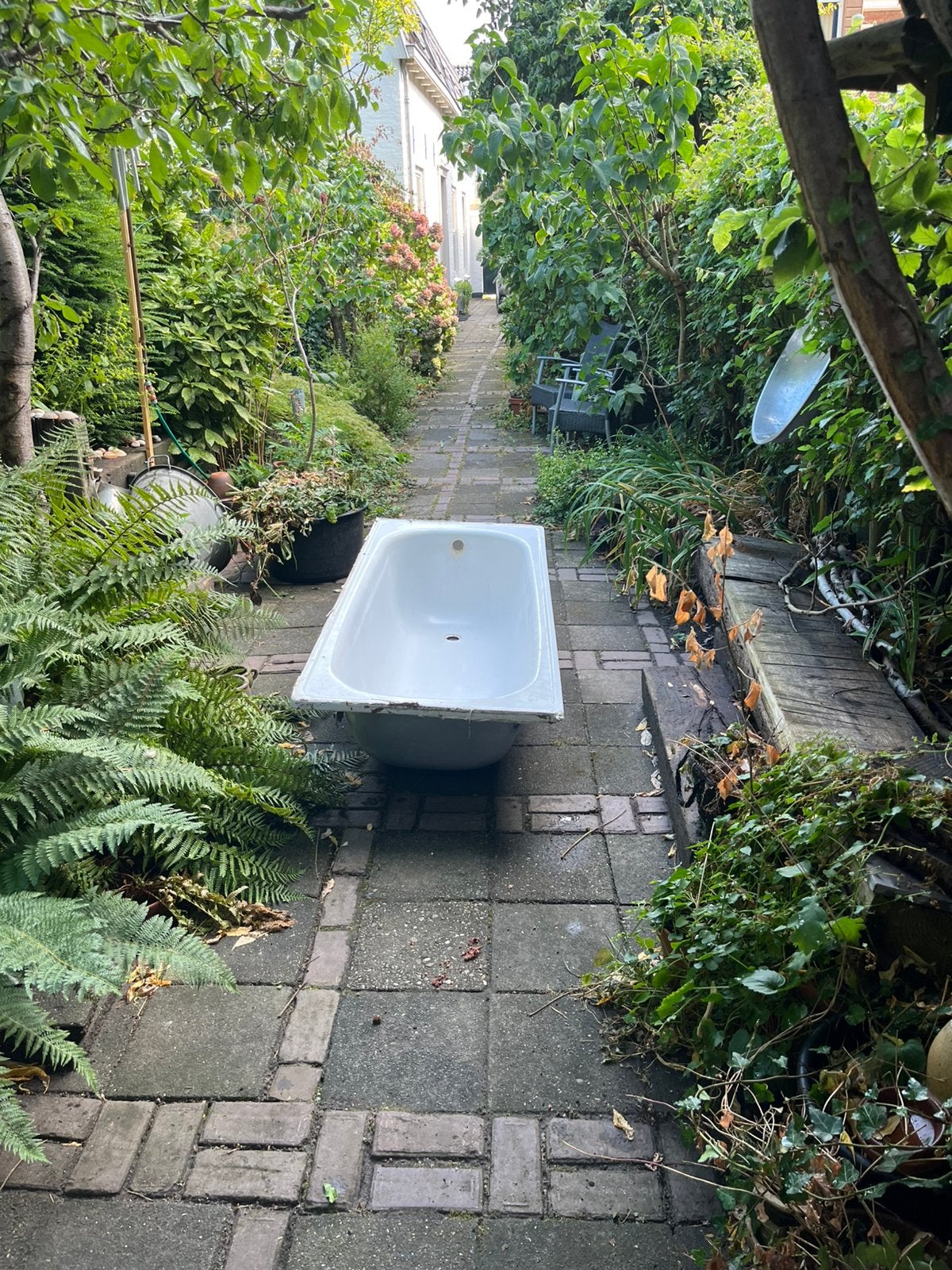 Bad voor buiten, Ophalen, Gebruikt, 100 cm of meer, Metaal