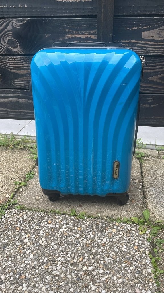 Bijna nieuw! Blauwe Decent Handbagage Koffer / Trolley (55cm, Sieraden, Tassen en Uiterlijk, 50 tot 60 cm, Hard kunststof, Ophalen of Verzenden