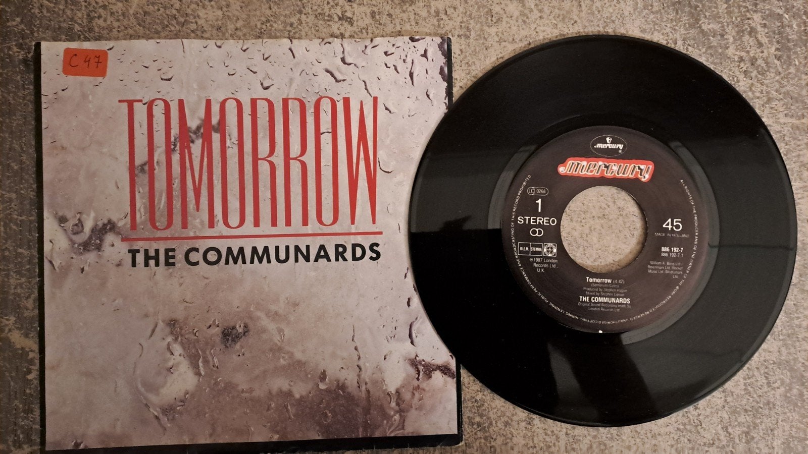 the Communards  - tomorrow, Gebruikt, 7 inch, Pop, Fotohoes