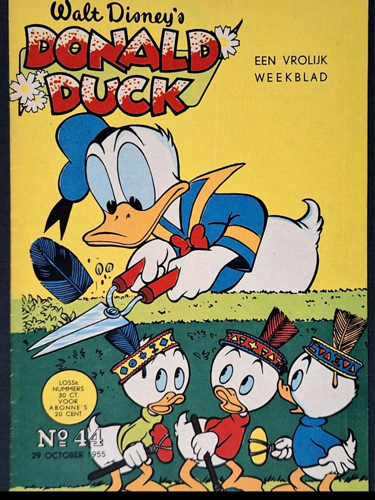 Donald Duck 1955 nr. 44, Eén stripboek, Ophalen of Verzenden, Zo goed als nieuw