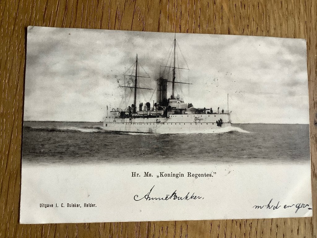 Den Helder 1903 Hr Ms Regentesse, Nederlandse marine, Ophalen of Verzenden, Voor 1920, Ongelopen, Noord-Holland