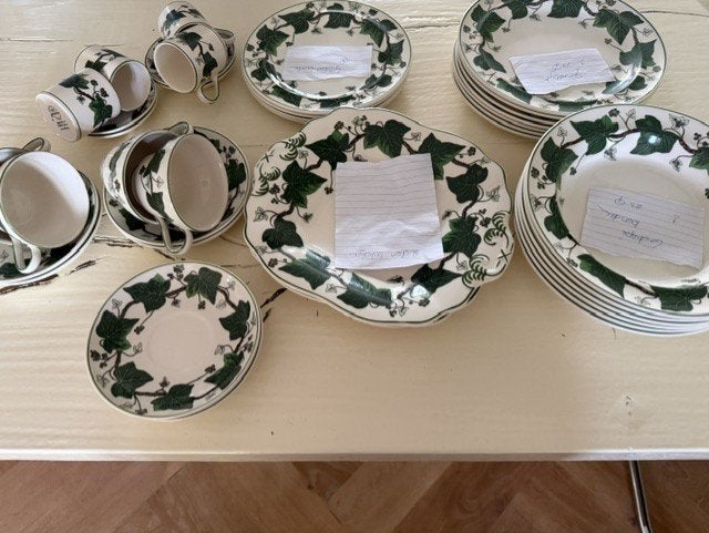 Wedgwood Napoleon Ivy green, Ophalen of Verzenden