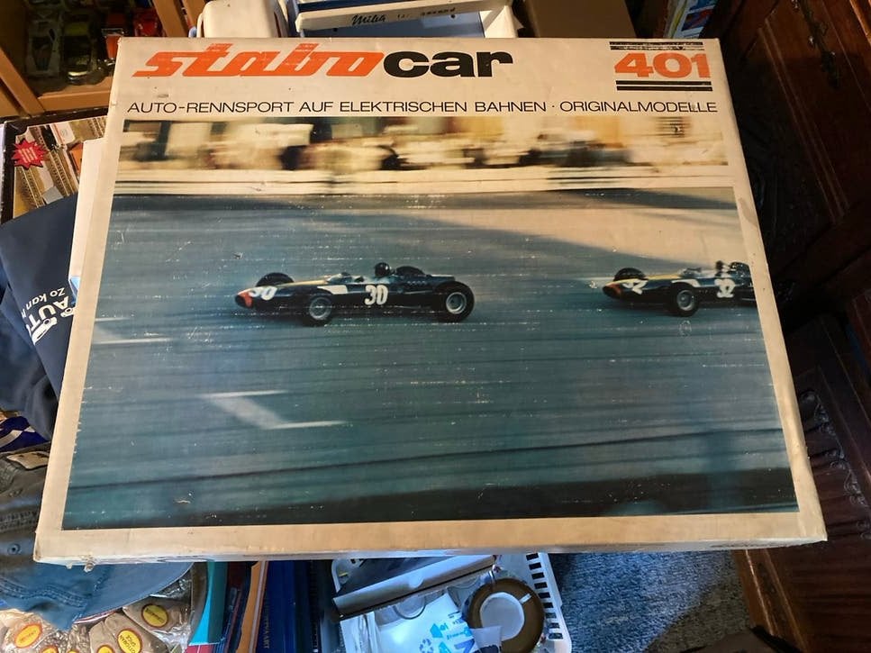 Vintage StaboCar racebaan 401 schaal 1:32 1 Ferrari slotcar, Kinderen en Baby's, Overige merken, Zelf te bouwen, Ophalen of Verzenden