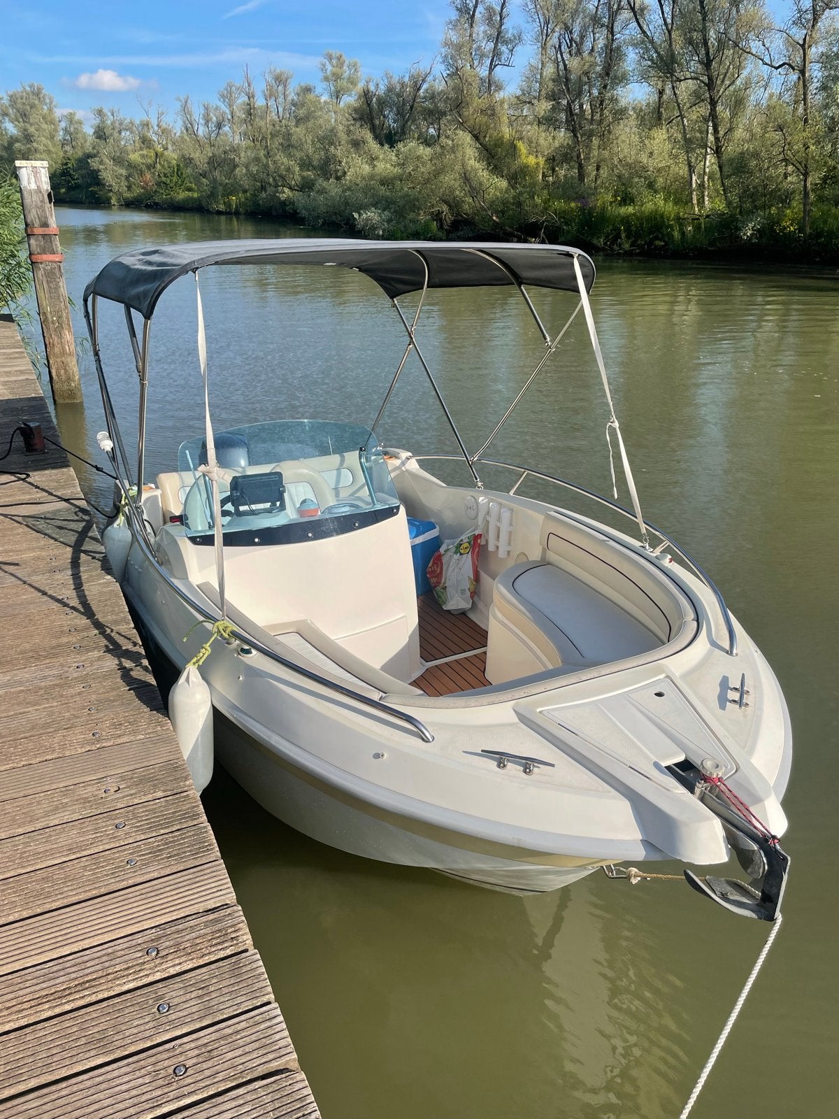 Rio 500 Sol met Yamaha 100pk 4 takt buitenboordmotor, Watersport en Boten, Ophalen, Overige merken, Gebruikt, Tot 1.00 meter