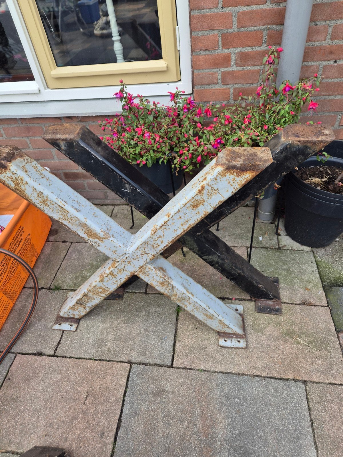 X tafel poten, Ophalen, Tafelpoot, X, 50 tot 100 cm