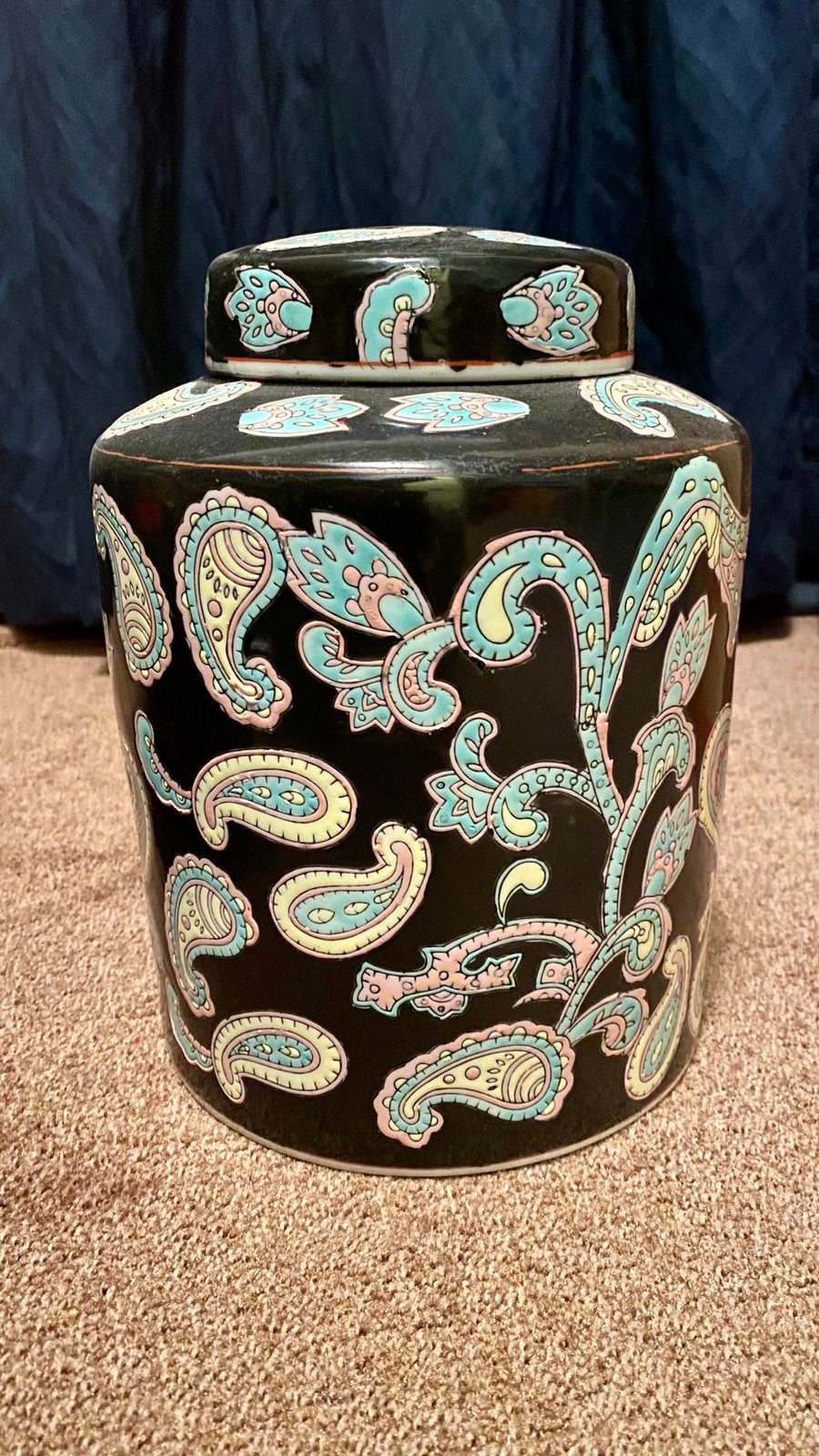 Decoratieve Bloempot/Vaas/Snoeppot met Paisley Patroon, Ophalen