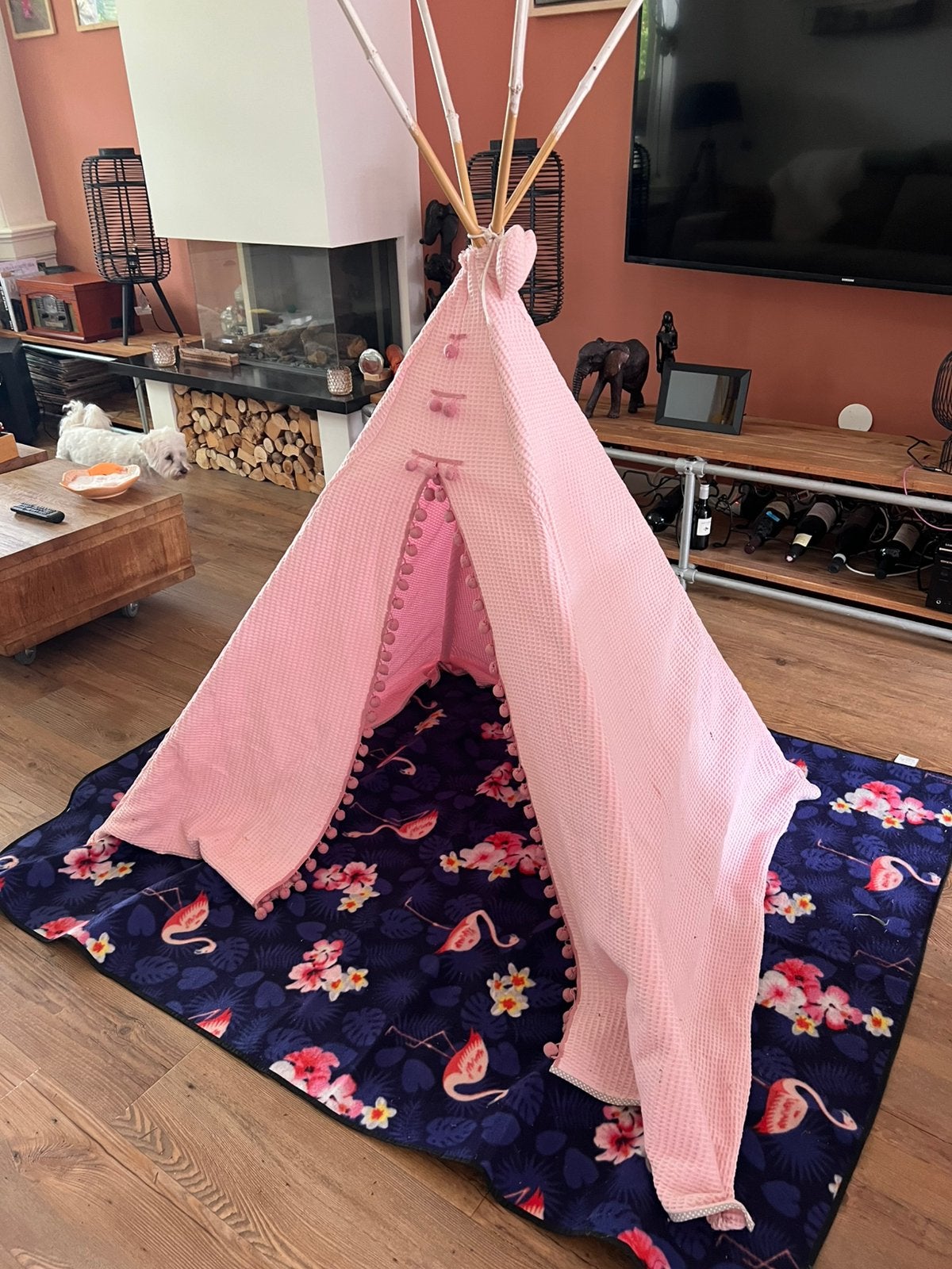 Roze kinder wigwam, Ophalen, Zo goed als nieuw