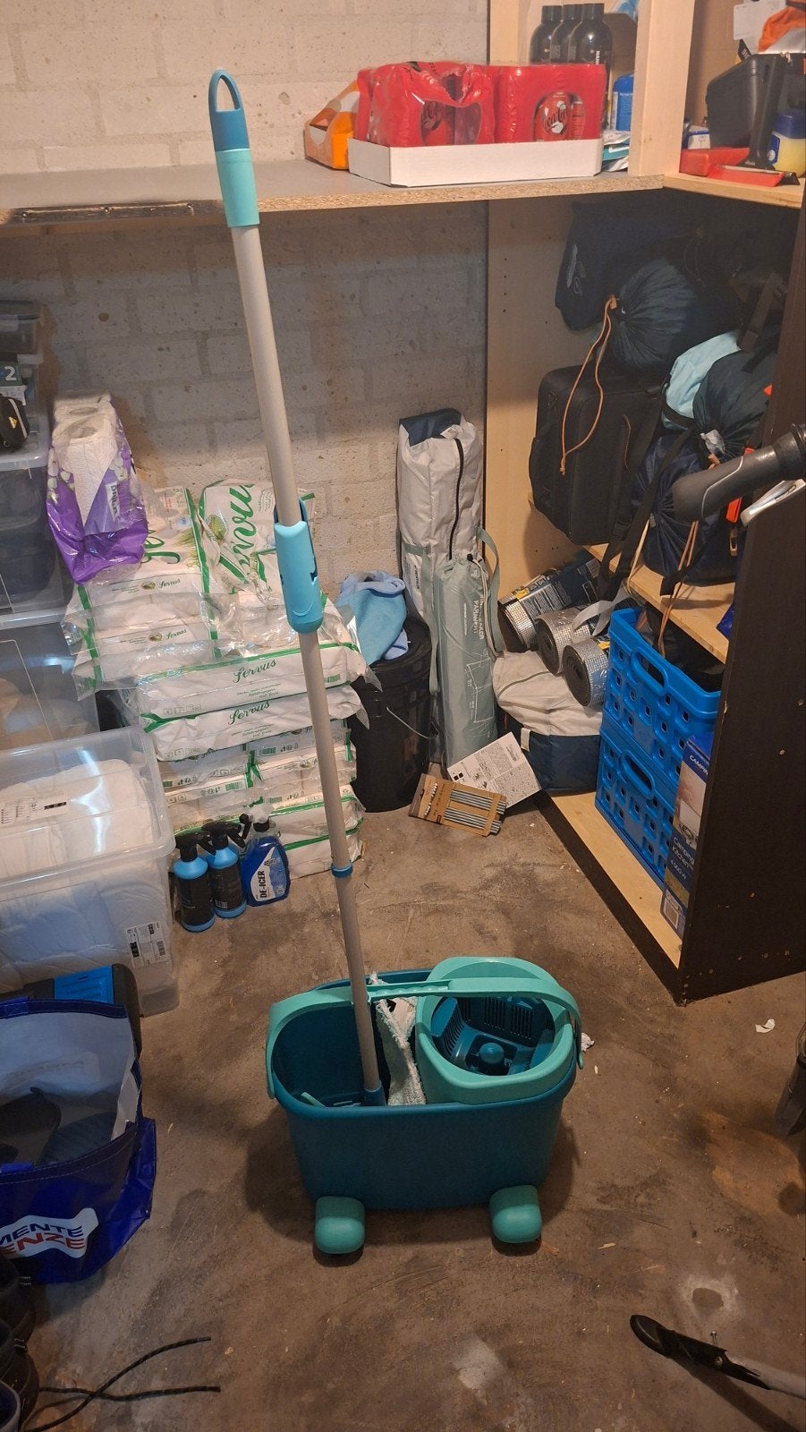 Leifheit Clean Twist M vloerwisser set klittenband Ergo met, Ophalen, Gebruikt
