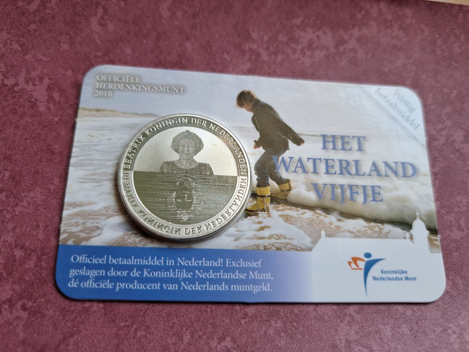 5 euro coincard 2010 Waterland Vijfje, Postzegels en Munten, Munten | Nederland, Ophalen of Verzenden, Koningin Beatrix, Euro's