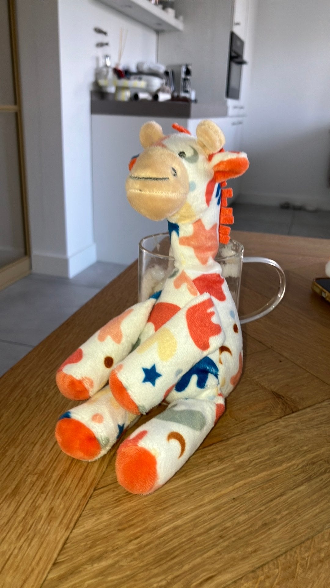 Happy horse giraf giraffe, Ophalen of Verzenden, Zo goed als nieuw, Meerkleurig, Korrelvulling