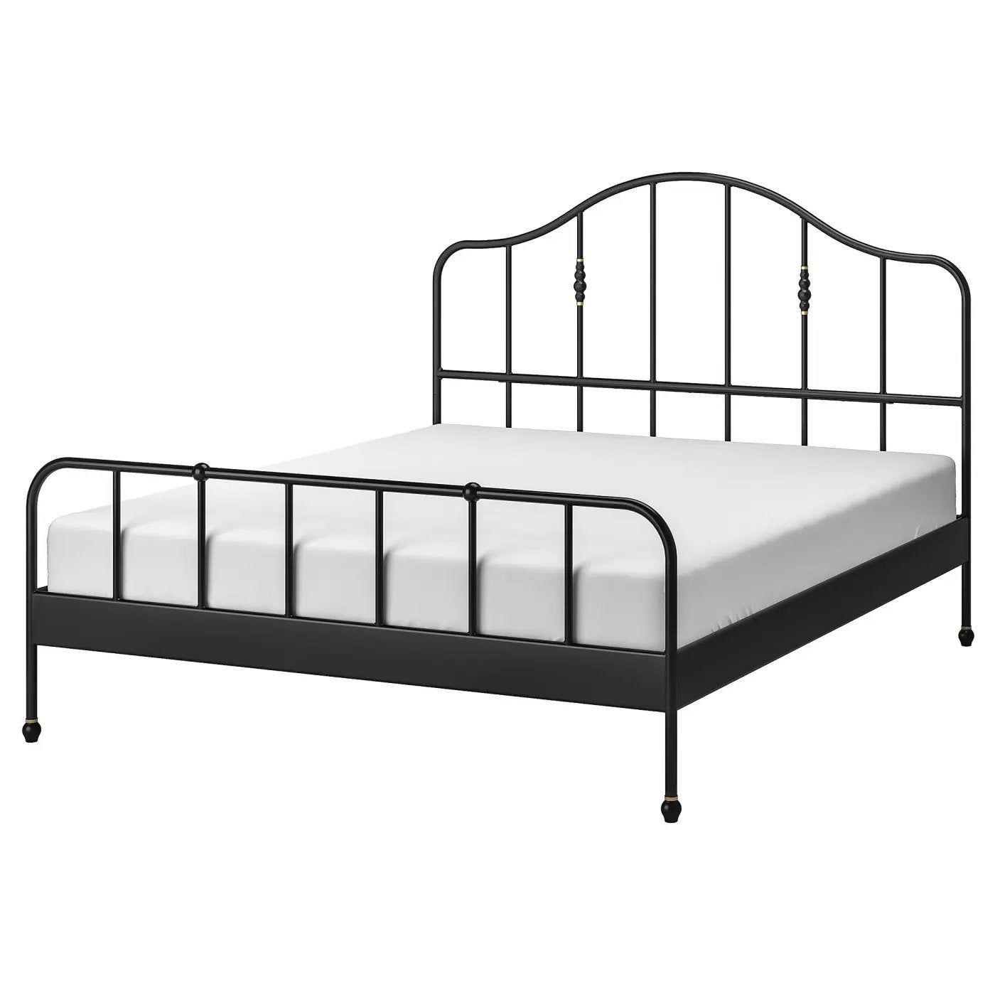 IKEA Sagstua bedframe 160x200 (excl. matras), Ophalen, Gebruikt, Zwart, Tweepersoons