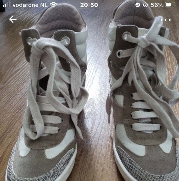 Bronx sleehak sneaker - Zo goed als nieuw, Ophalen of Verzenden, Grijs, Sneakers of Gympen, Zo goed als nieuw