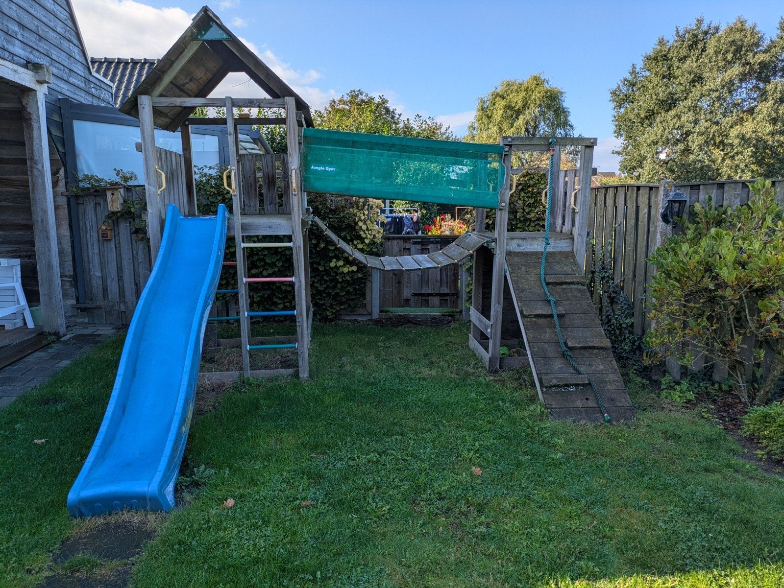 Speeltoestel jungle gym, Ophalen, Gebruikt, Glijbaan