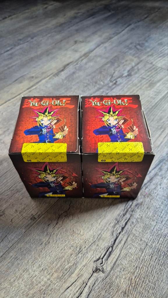 2x Panini Yu-Gi-Oh Box met 36 Zakjes, Verzenden, Nieuw, Meerdere stickers